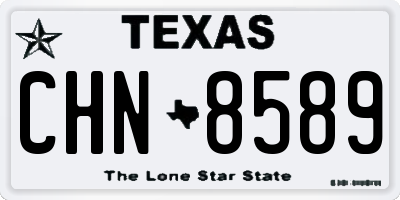 TX license plate CHN8589