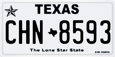 TX license plate CHN8593