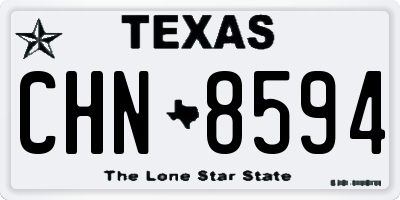 TX license plate CHN8594