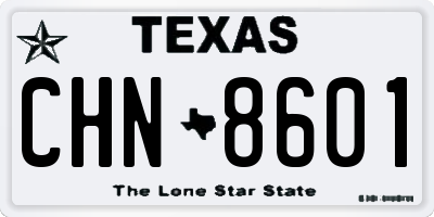 TX license plate CHN8601