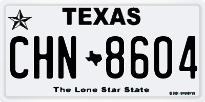TX license plate CHN8604