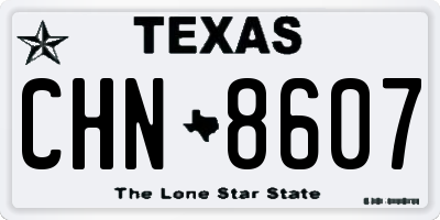 TX license plate CHN8607