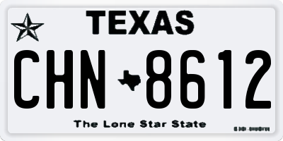 TX license plate CHN8612