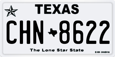 TX license plate CHN8622