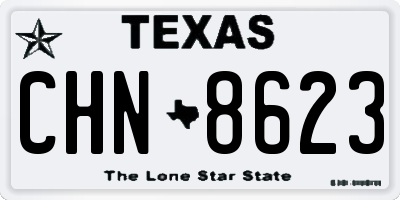 TX license plate CHN8623