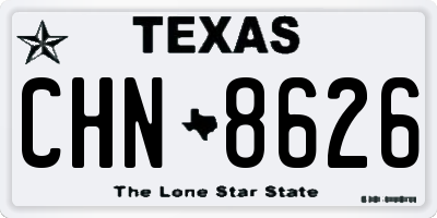 TX license plate CHN8626