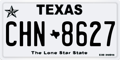 TX license plate CHN8627