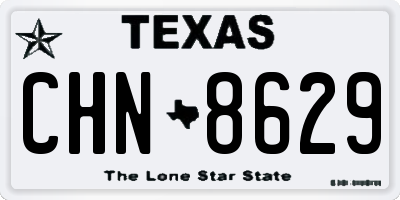 TX license plate CHN8629