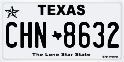 TX license plate CHN8632