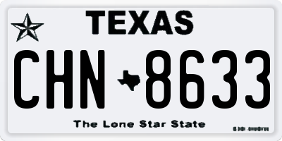 TX license plate CHN8633