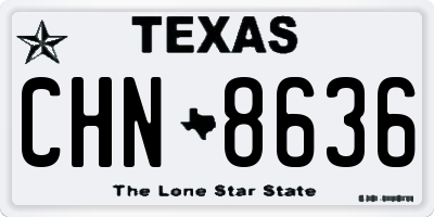TX license plate CHN8636