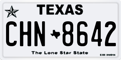 TX license plate CHN8642
