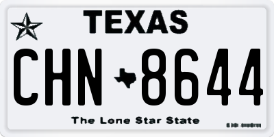 TX license plate CHN8644