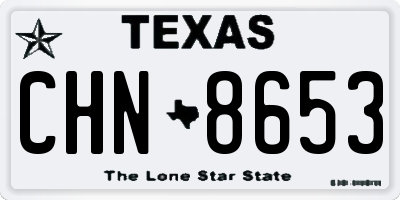 TX license plate CHN8653