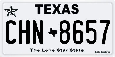 TX license plate CHN8657