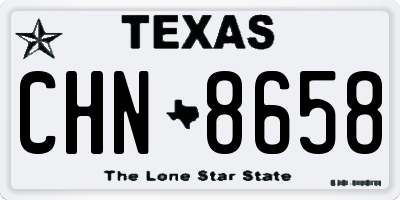 TX license plate CHN8658