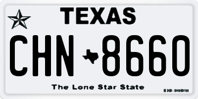 TX license plate CHN8660