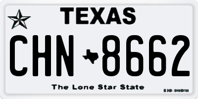 TX license plate CHN8662
