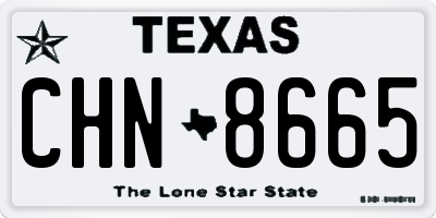 TX license plate CHN8665