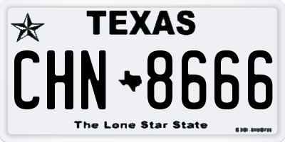 TX license plate CHN8666