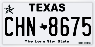 TX license plate CHN8675