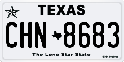 TX license plate CHN8683