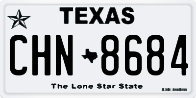 TX license plate CHN8684