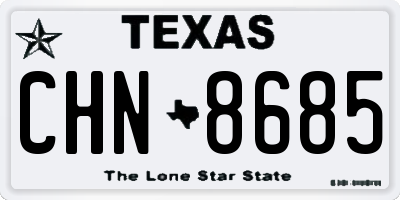 TX license plate CHN8685