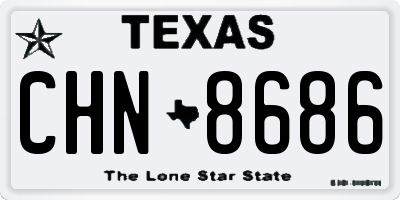 TX license plate CHN8686
