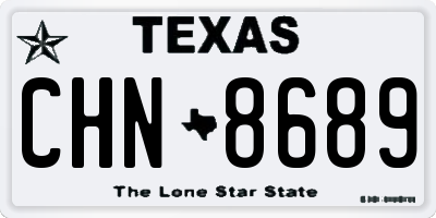 TX license plate CHN8689