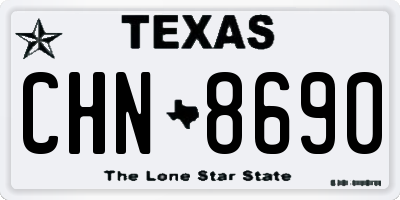 TX license plate CHN8690