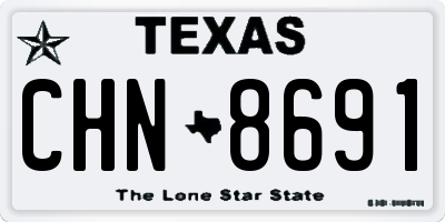 TX license plate CHN8691