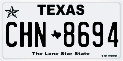 TX license plate CHN8694