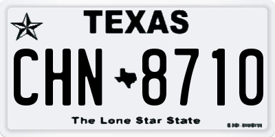TX license plate CHN8710