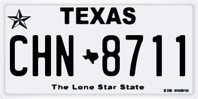 TX license plate CHN8711