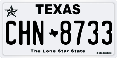 TX license plate CHN8733