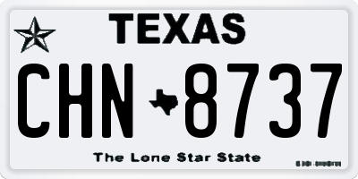 TX license plate CHN8737