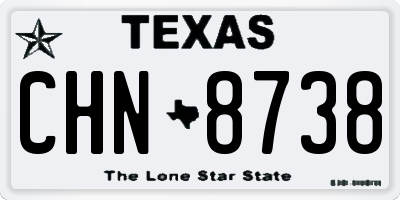 TX license plate CHN8738