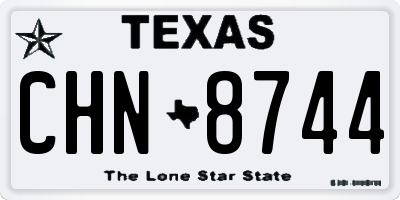 TX license plate CHN8744