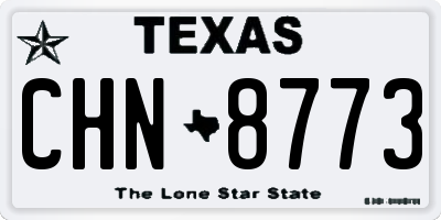 TX license plate CHN8773