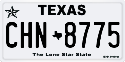 TX license plate CHN8775