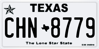 TX license plate CHN8779