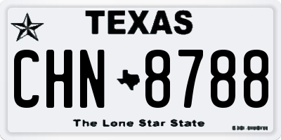 TX license plate CHN8788