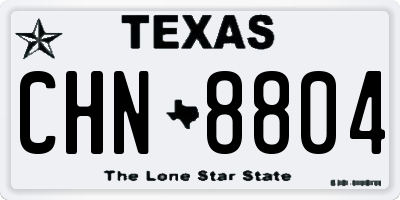 TX license plate CHN8804