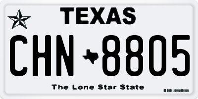 TX license plate CHN8805