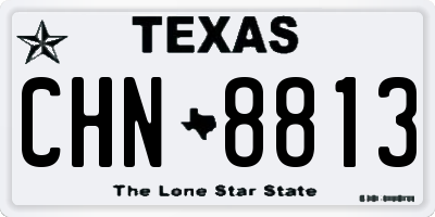 TX license plate CHN8813