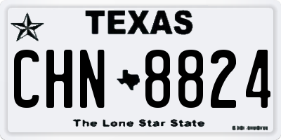 TX license plate CHN8824