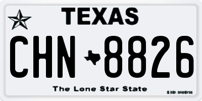 TX license plate CHN8826