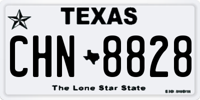 TX license plate CHN8828