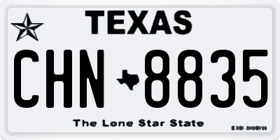 TX license plate CHN8835
